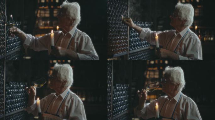 SLO MO葡萄酒幻想与电影颗粒效果-也可没有颗粒效果:一个鉴赏家的漩涡，和香气欣赏，酿酒厂，葡萄酒