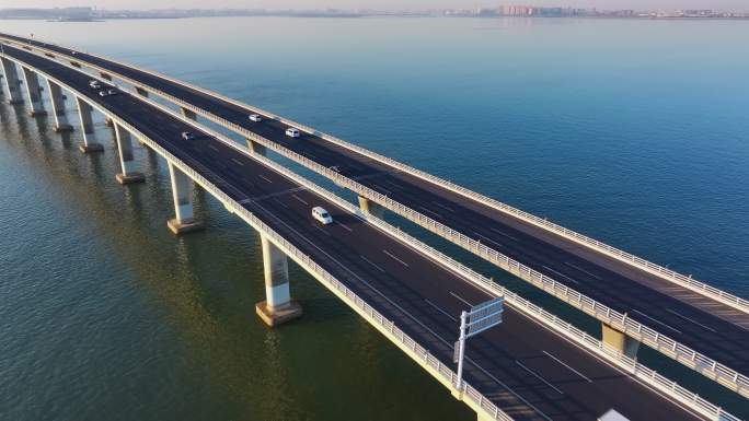 中国最美最长青岛跨海大桥交通-21