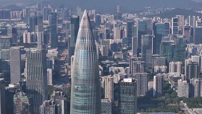 深圳南山区高新技术产业园大景航拍