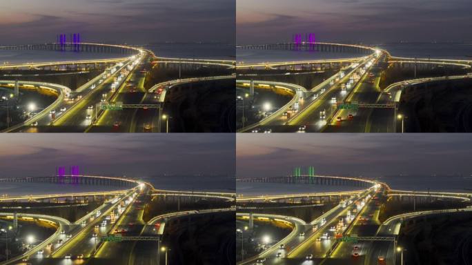 中国最美最长青岛跨海大桥交通-64