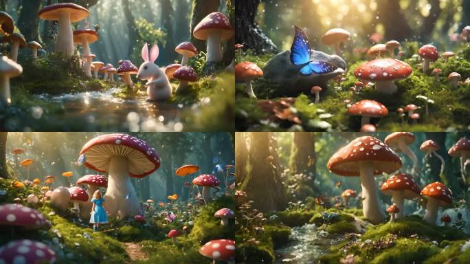 爱丽丝梦游仙境 梦幻森林童话森林儿童节