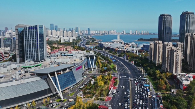 青岛西海岸新区唐岛湾滨海大道商圈延时