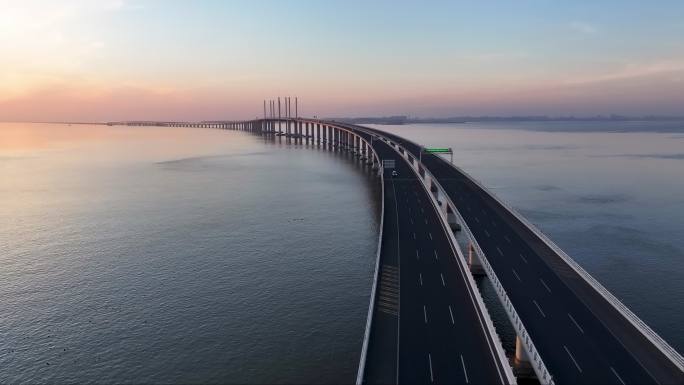 中国最美最长青岛跨海大桥交通-39