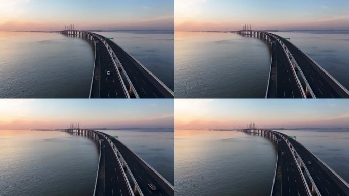 中国最美最长青岛跨海大桥交通-39