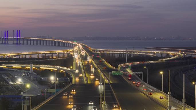 青岛跨海大桥ETC收费站交通高速-2