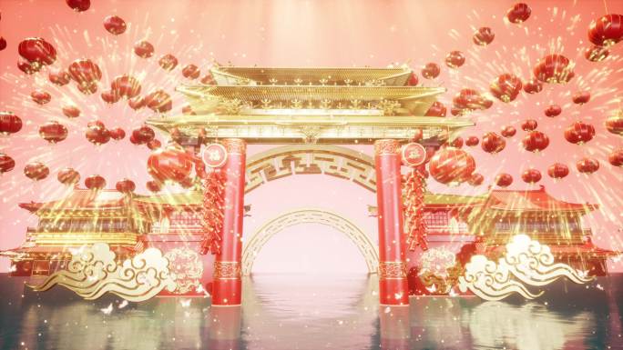 【4K】春节LED大屏背景视频