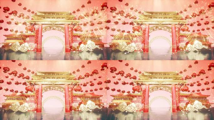 【4K】春节LED大屏背景视频