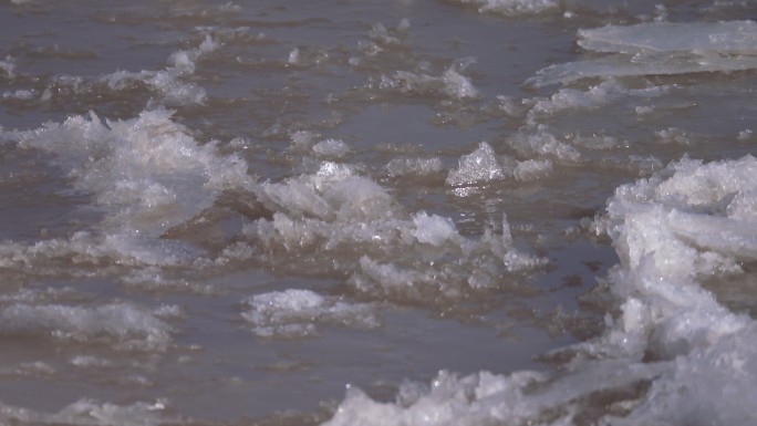 河流 黄河 结冰