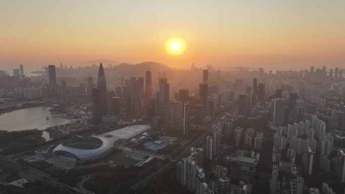 深圳湾大景航拍