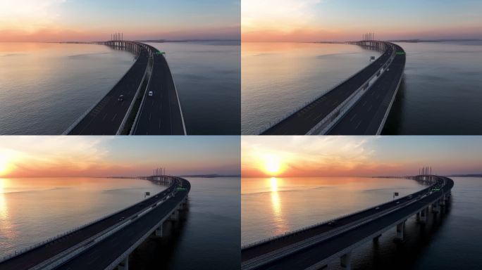中国最美最长青岛跨海大桥交通-35