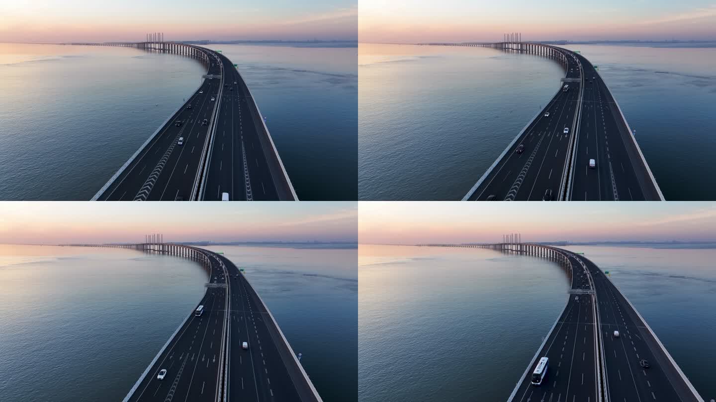中国最美最长青岛跨海大桥交通-41