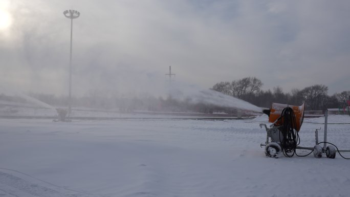 造雪冰雪雪花造雪机4K60P