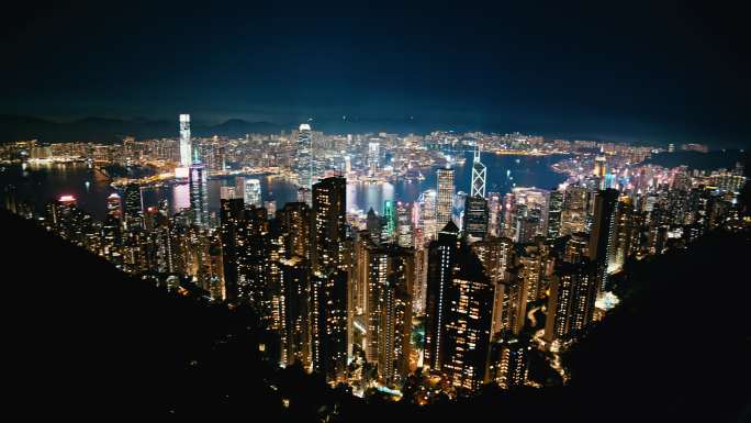 香港维多利亚夜景