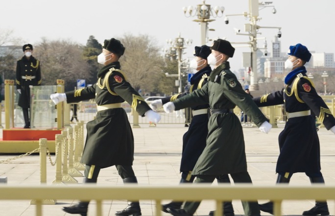 天安门仪仗队军人