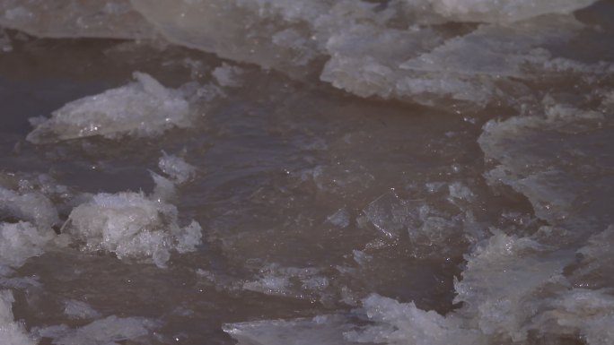 河流 黄河 结冰