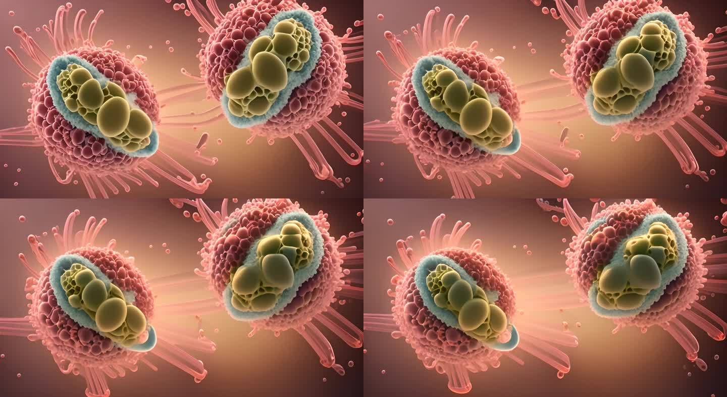 变异细菌微生物微观世界医学癌细胞诡异病毒