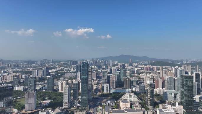 深圳南山区高新技术产业园大景航拍