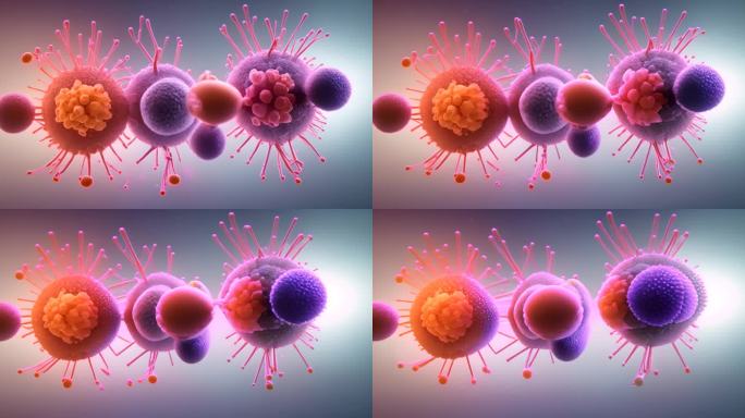 变异细菌微生物微观世界医学癌细胞诡异病毒