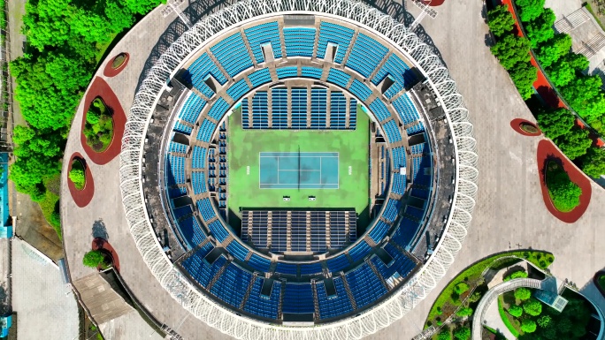 4K 光谷 体育中心 网球场 运动 武汉