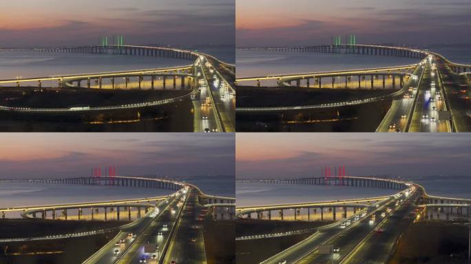 中国最美最长青岛跨海大桥交通-56