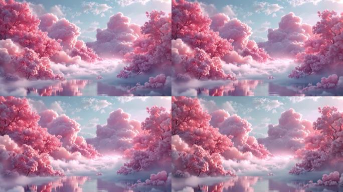 梦幻场景，云中仙境