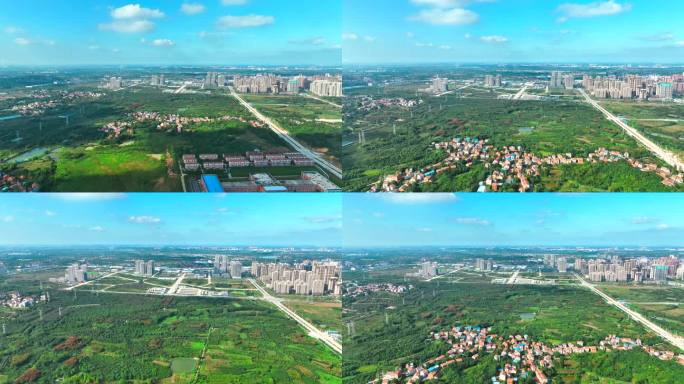4K 城市荒地待开发 荒地 绿化 开发区