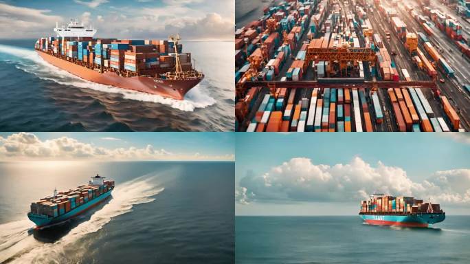 外贸货轮货船贸易海运改革开放一带一路