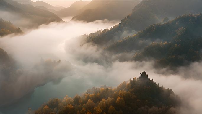 祖国山河 山脉 山川 云雾 地球脉动