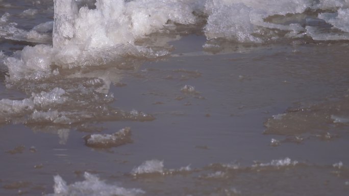 河流 黄河 结冰