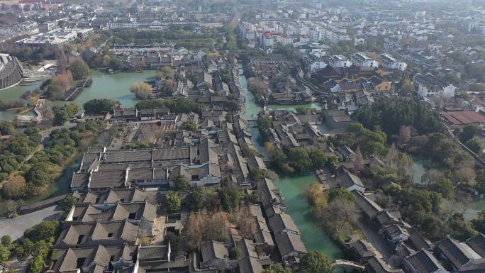 浙江乌镇 古镇 航拍 实拍 美景 素材