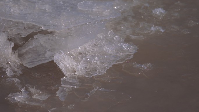 河流 黄河 结冰