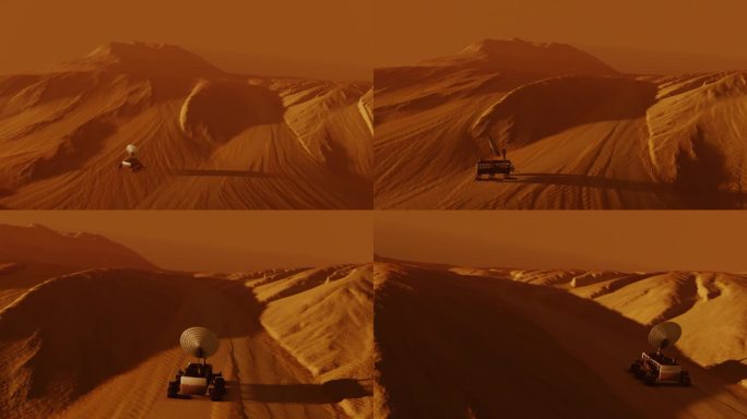 在红色星球表面跟踪火星探测器