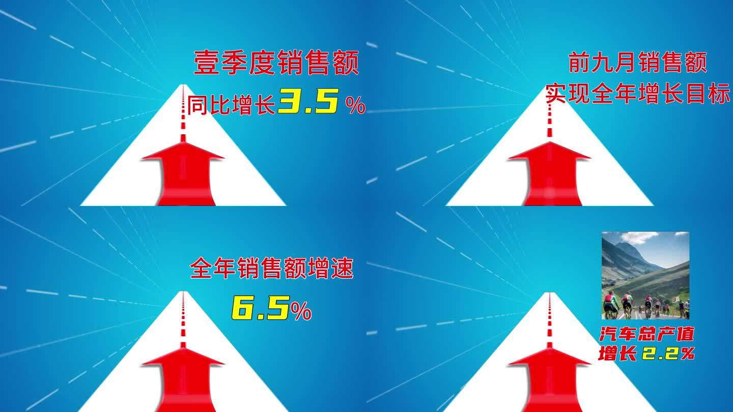 简洁上升数据报告