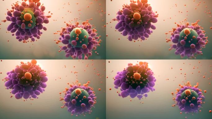 变异细菌微生物微观世界医学癌细胞诡异病毒