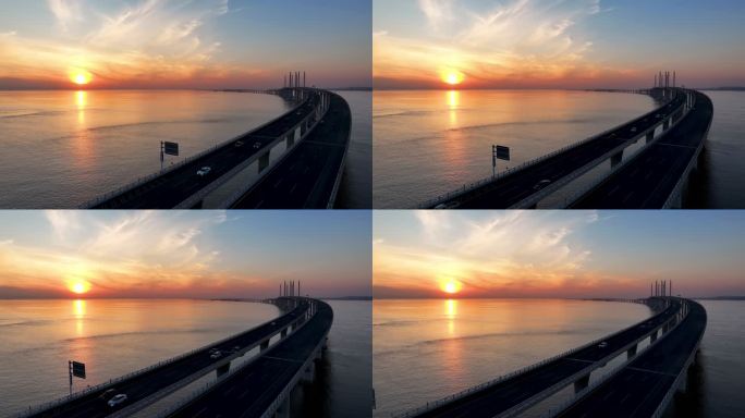中国最美最长青岛跨海大桥交通-52