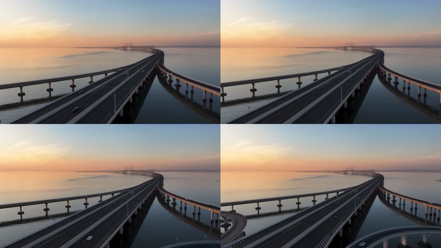 中国最美最长青岛跨海大桥交通-31