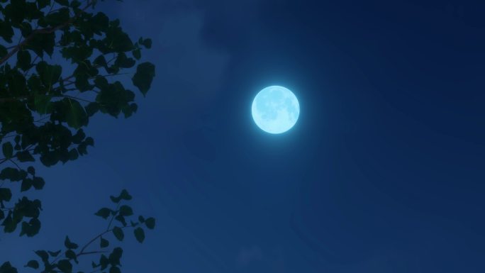 月亮倒影