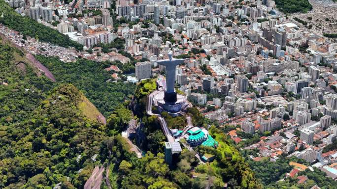 巴西 里约热内卢 基督山 耶稣像
