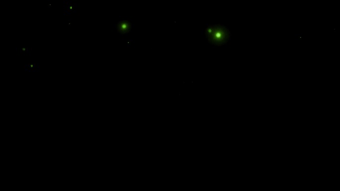 绿色萤火虫飘散粒子背景 3