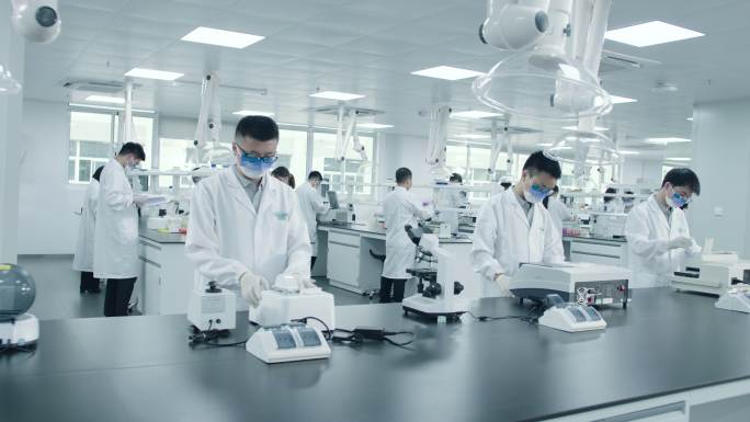 科研团队人员生物科技生物医药实验室