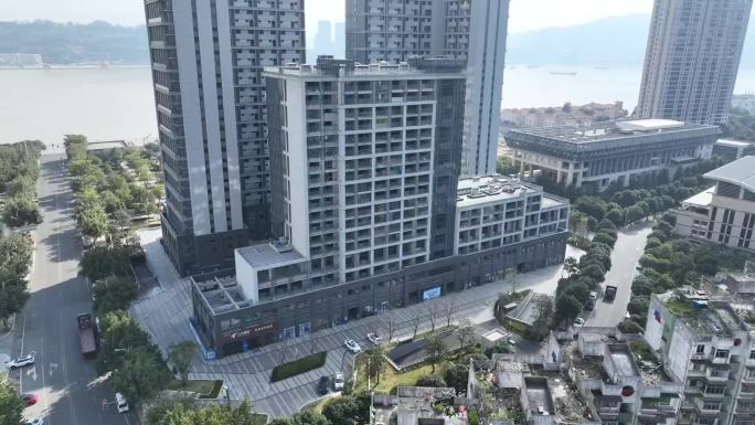 福建福州市马尾区罗星西路城市大景闽江航拍