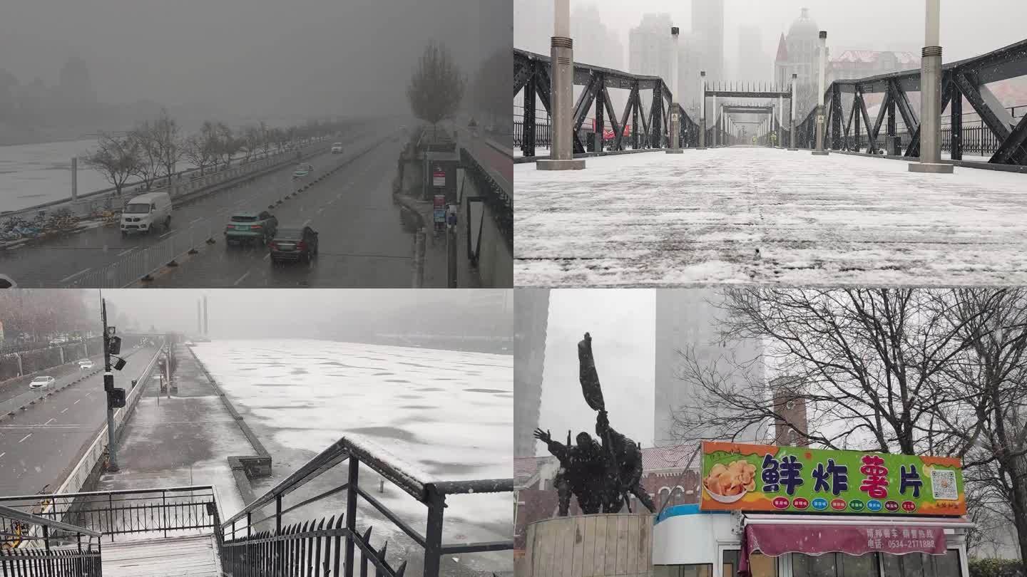 雪中金汤桥