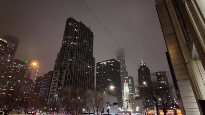 芝加哥的雪夜