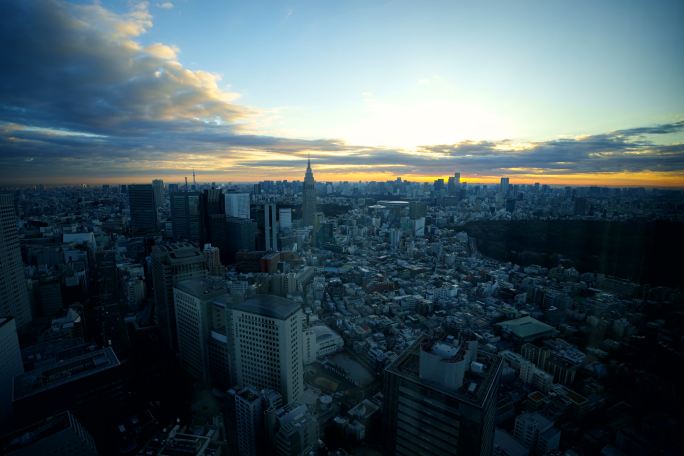 【4K】东京城市风光 晴空塔 天空树