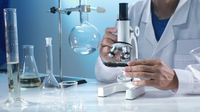 4K实验室镜头化学医生玻璃显微镜研究科学