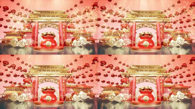 【4K】春节LED大屏背景视频3