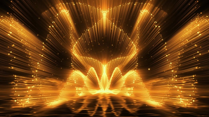 金色粒子喷泉2