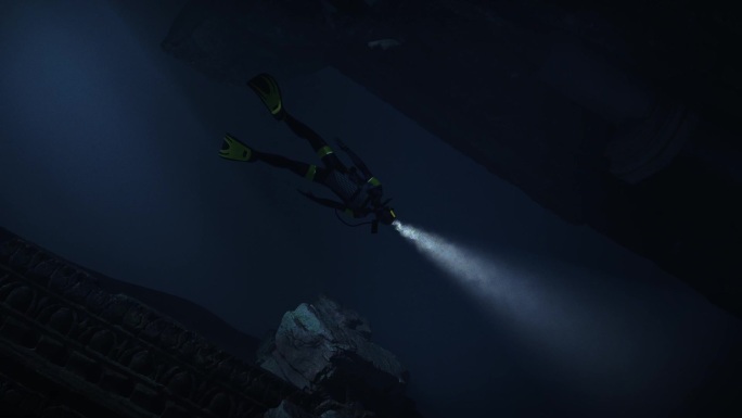 水下 潜水员 潜行 探索 水底