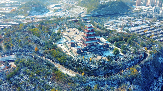 宝鸡石鼓山雪景