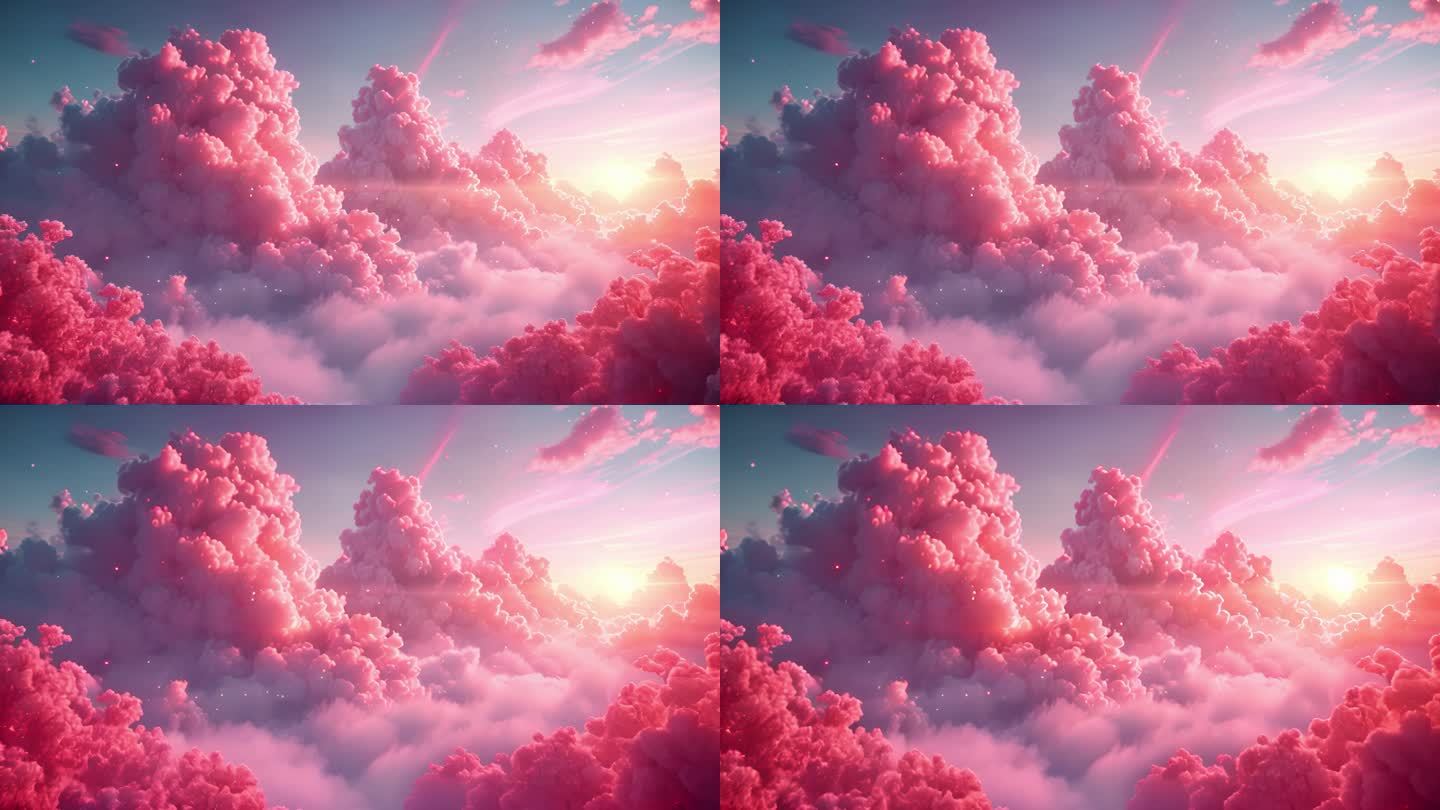 天空之境粉色云上秘境